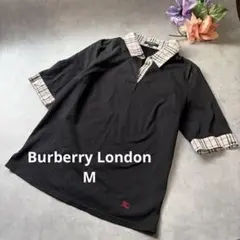 極美品 BURBERRY LONDON ノバチェック ポロシャツ レディースM - メルカリ