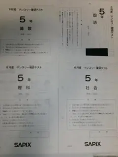2026年最新】サピックス 5年 マンスリー確認テストの人気アイテム