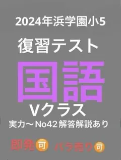2026年最新】浜学園 小5 復習テストの人気アイテム - メルカリ