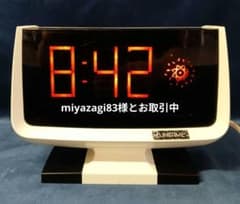 田村電機LUMITIMEルミタイムKT-10Bデジタル置き時計動作品