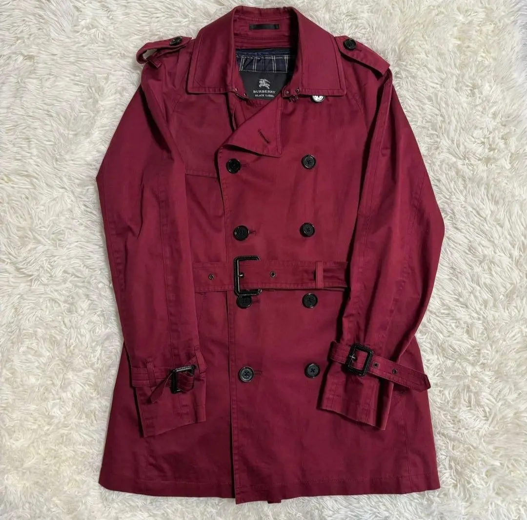 2026年最新】BURBERRY BLACK LABEL カラー：レッド系 トレンチコートの