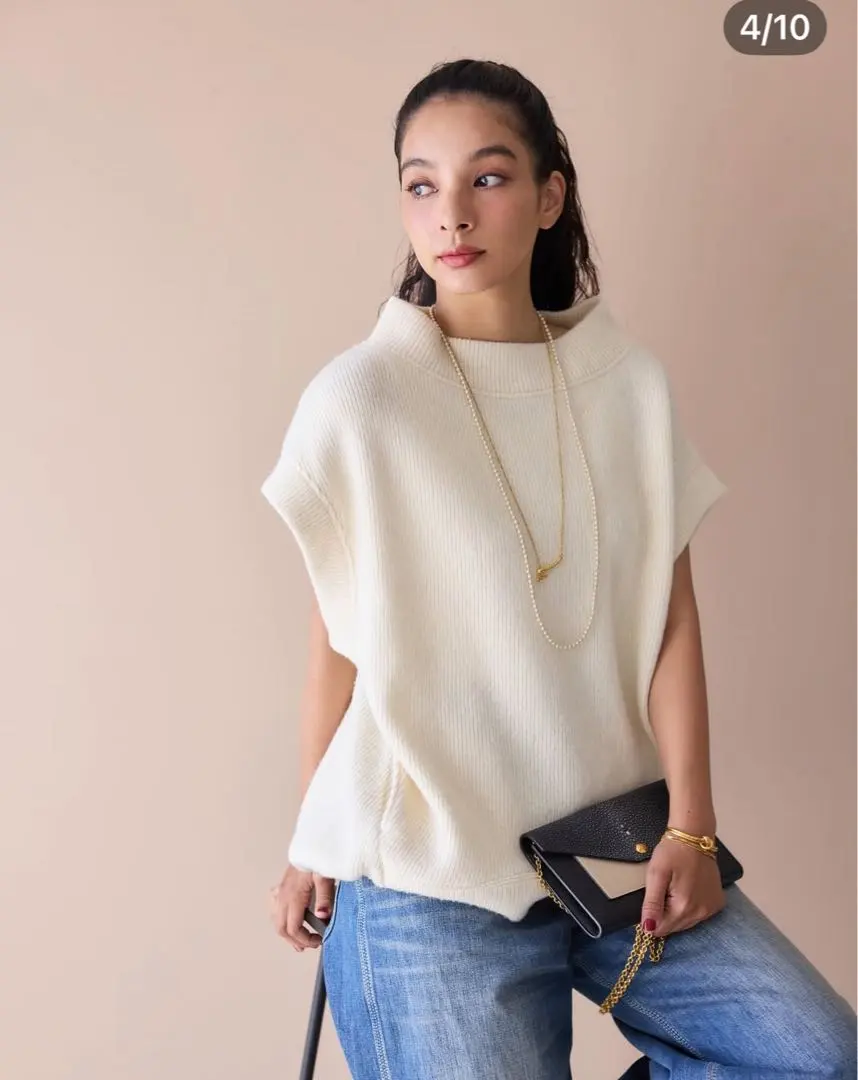 年内お値下！ファッション - O-wau no ダークネイビー 長袖トップス M