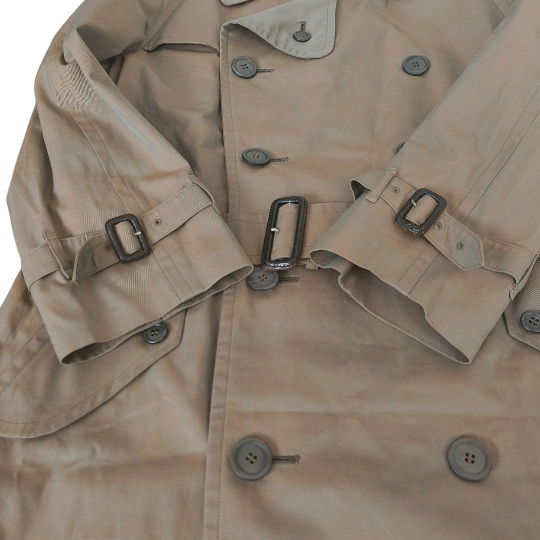 70年代バーバリー トレンチコート ダブル 玉虫色 ノバチェック ベルト