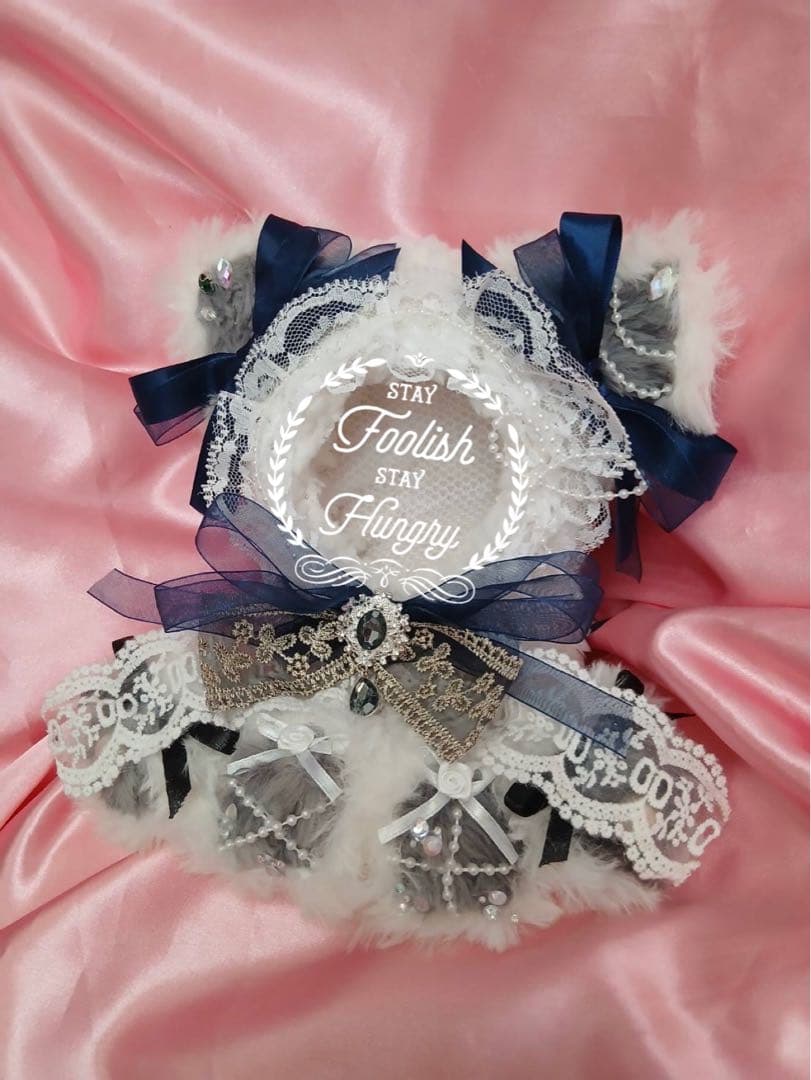 pisu様ぬい服ふわふわ猫耳おすわり着ぐるみ16cm推しぬい にじぬい