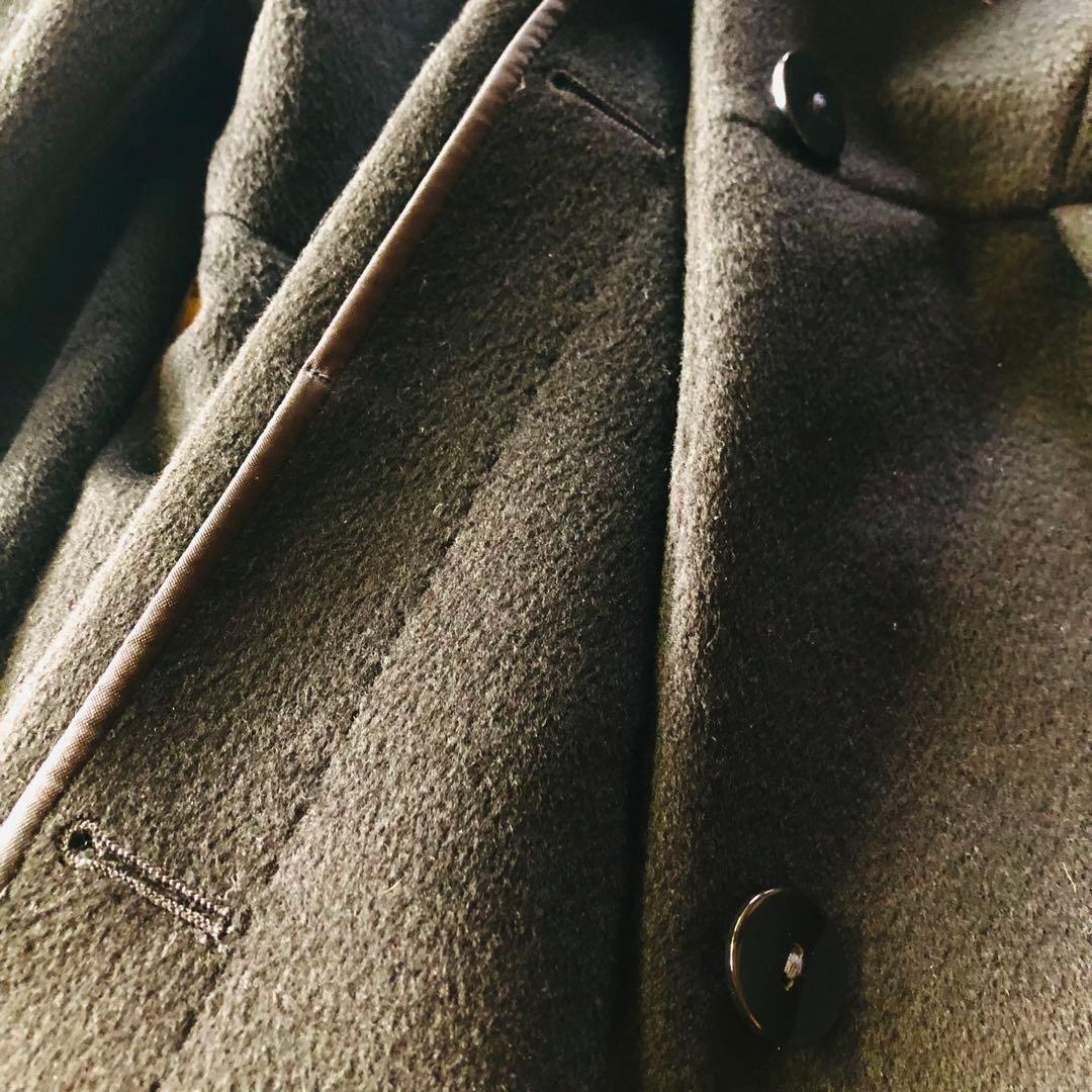 希少42✨極美品 マックスマーラ ベルテッドコート 高級ウール 女優襟