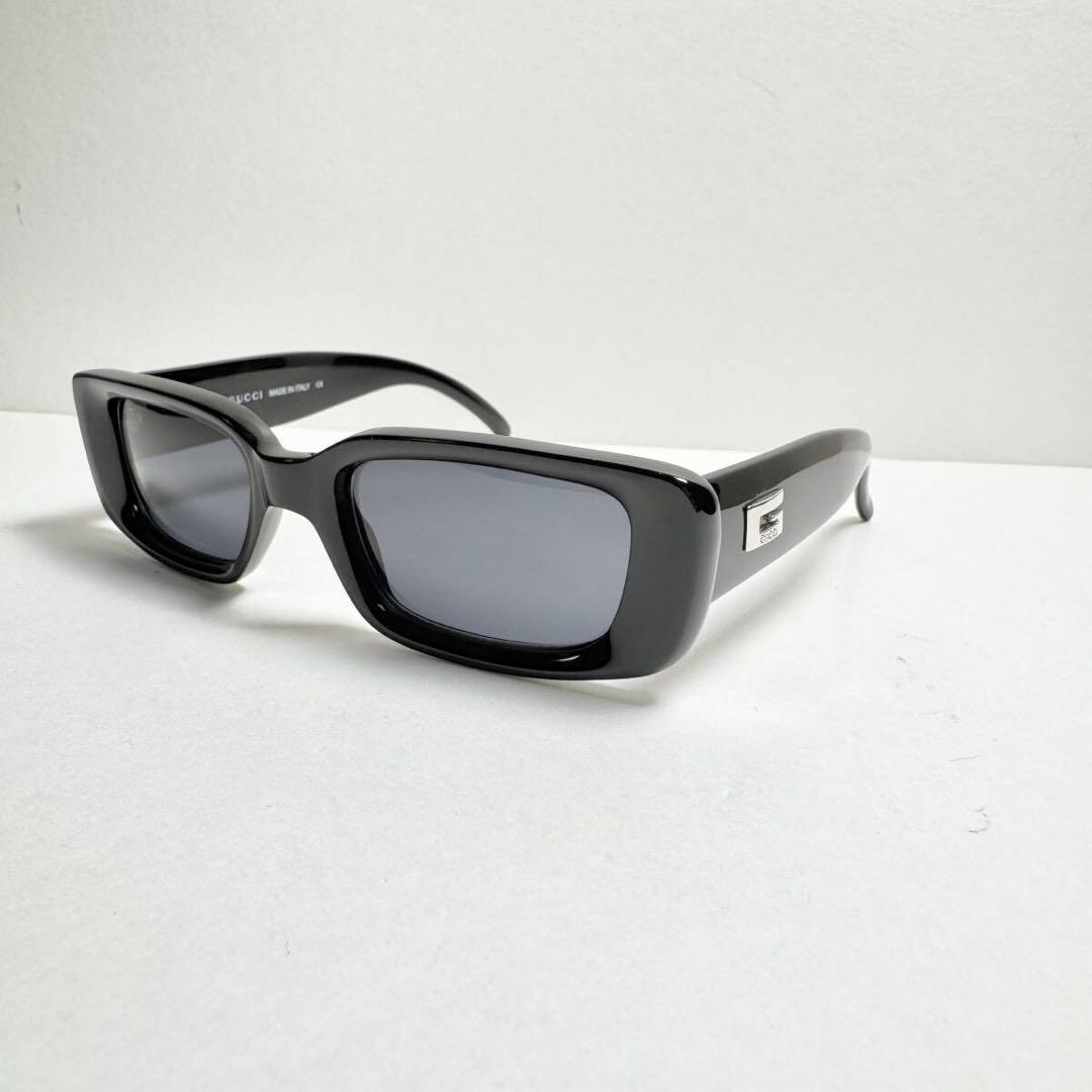 Gucci GG2409/N/S ブラック Vintage 90s Gucci Moda Sunglasses Black Rectangular GG 2409 N S