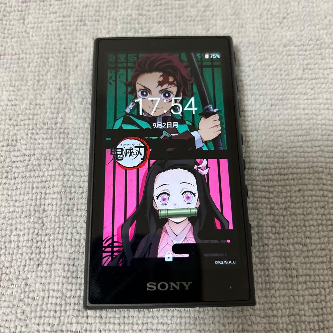 限定版‼️禰豆子 炭治郎 鬼滅の刃 ウォークマン NW-A105 黒 - メルカリ