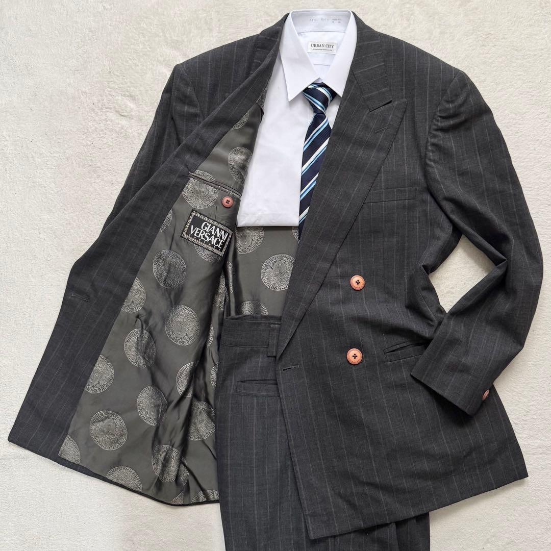 極美品 ジャンニヴェルサーチ スーツ セットアップ ダブル メデューサ