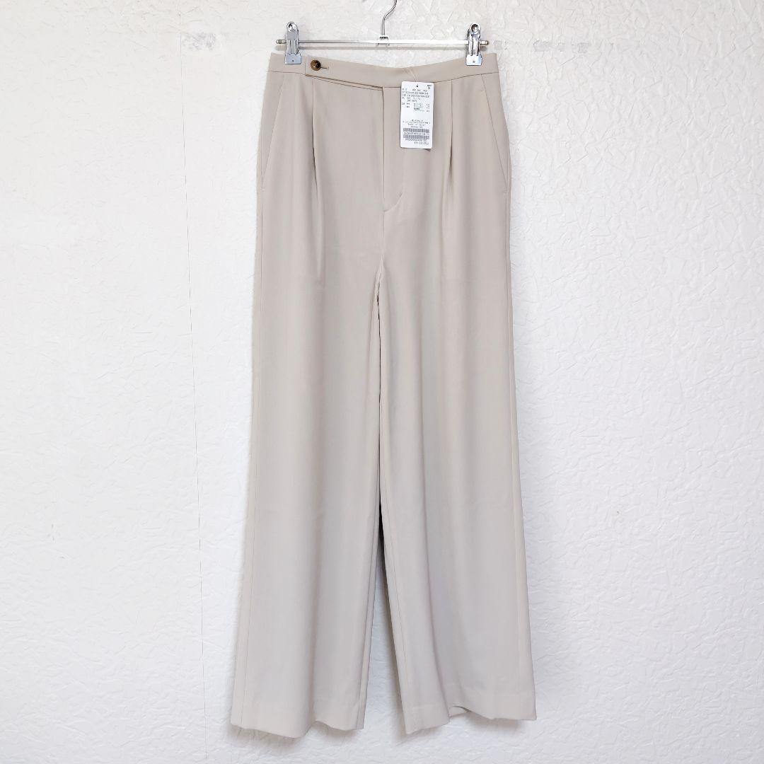 未使用 Plage 23年 ドライ タック ストレート パンツ プラージュ 新品 plage（プラージュ） スラックス パンツ beautiful tuck パンツ