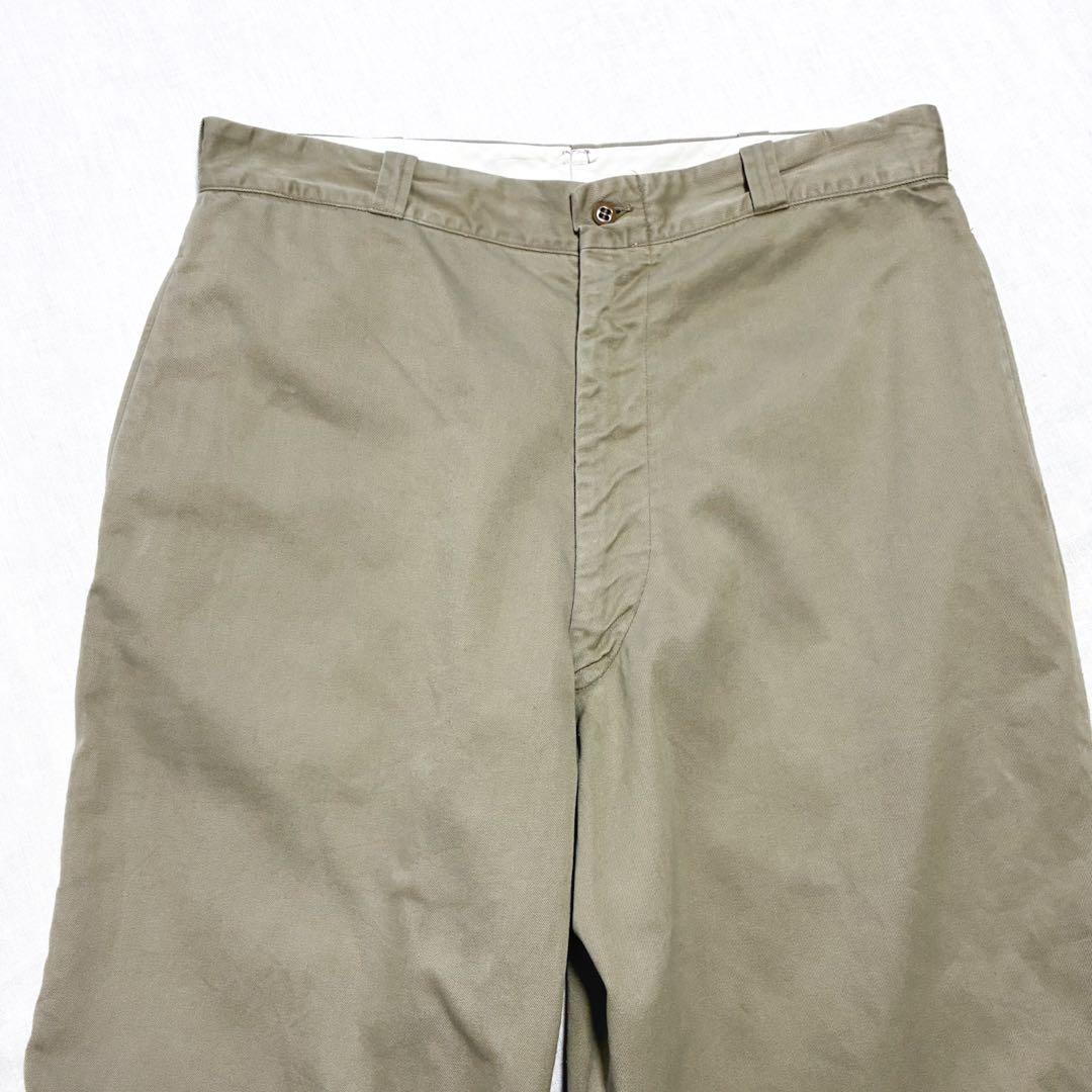 良品 60s 米軍 8.2oz コットン チノパン W36 L29 ミリタリー