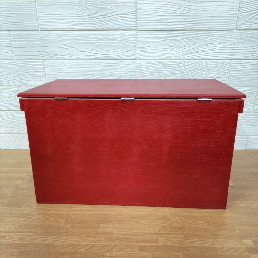 33*《収納BOX》 市松模様 宅配 おもちゃ箱 木箱 りんご箱 インテリア