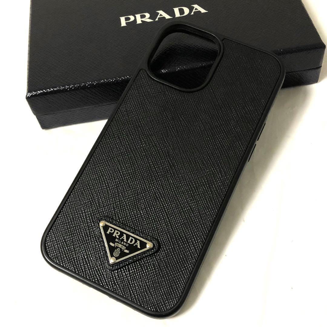 超美品✨PRADA iPhone14 Plus/Pro Maxギャランティー 黒 プラダ iPhone15/14 ProMaxケース ショルダースマホケース PRADA