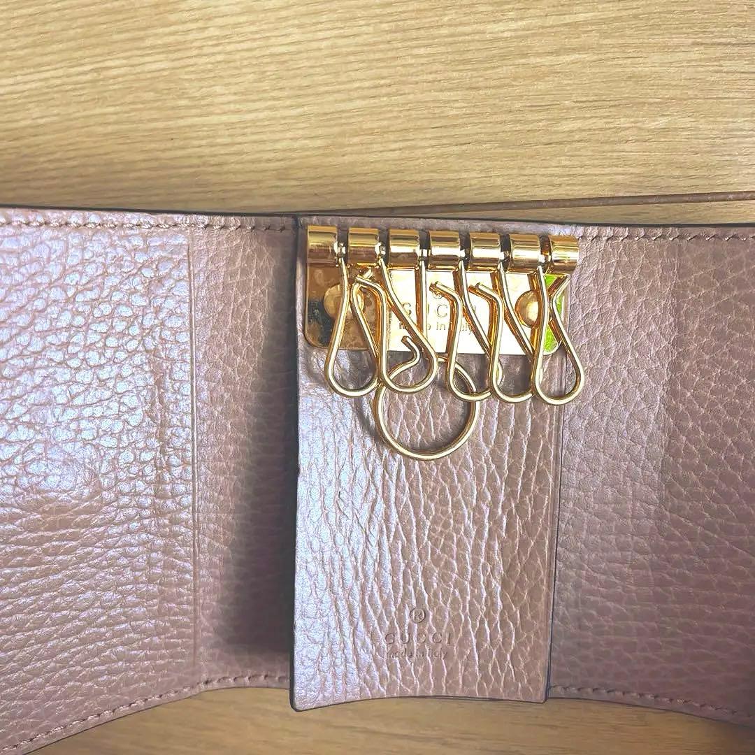 GUCCI GGパターン キーケース ピンク - メルカリ