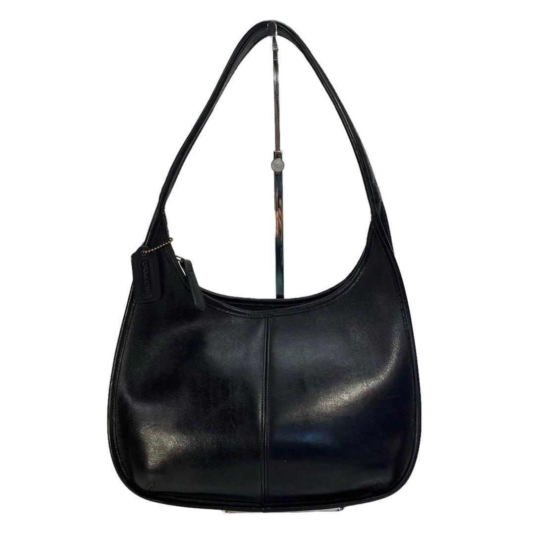 オールドコーチ エルゴ ショルダーバッグ 黒 グラブタンレザー 9025