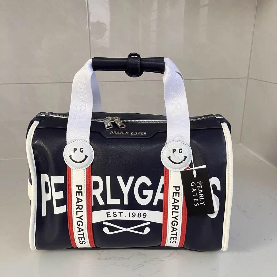 PEARLY GATES ボストンバッグ ネイビー PEARLY GATES - 【希少】パーリーゲイツ キャリー付きボストンバッグ