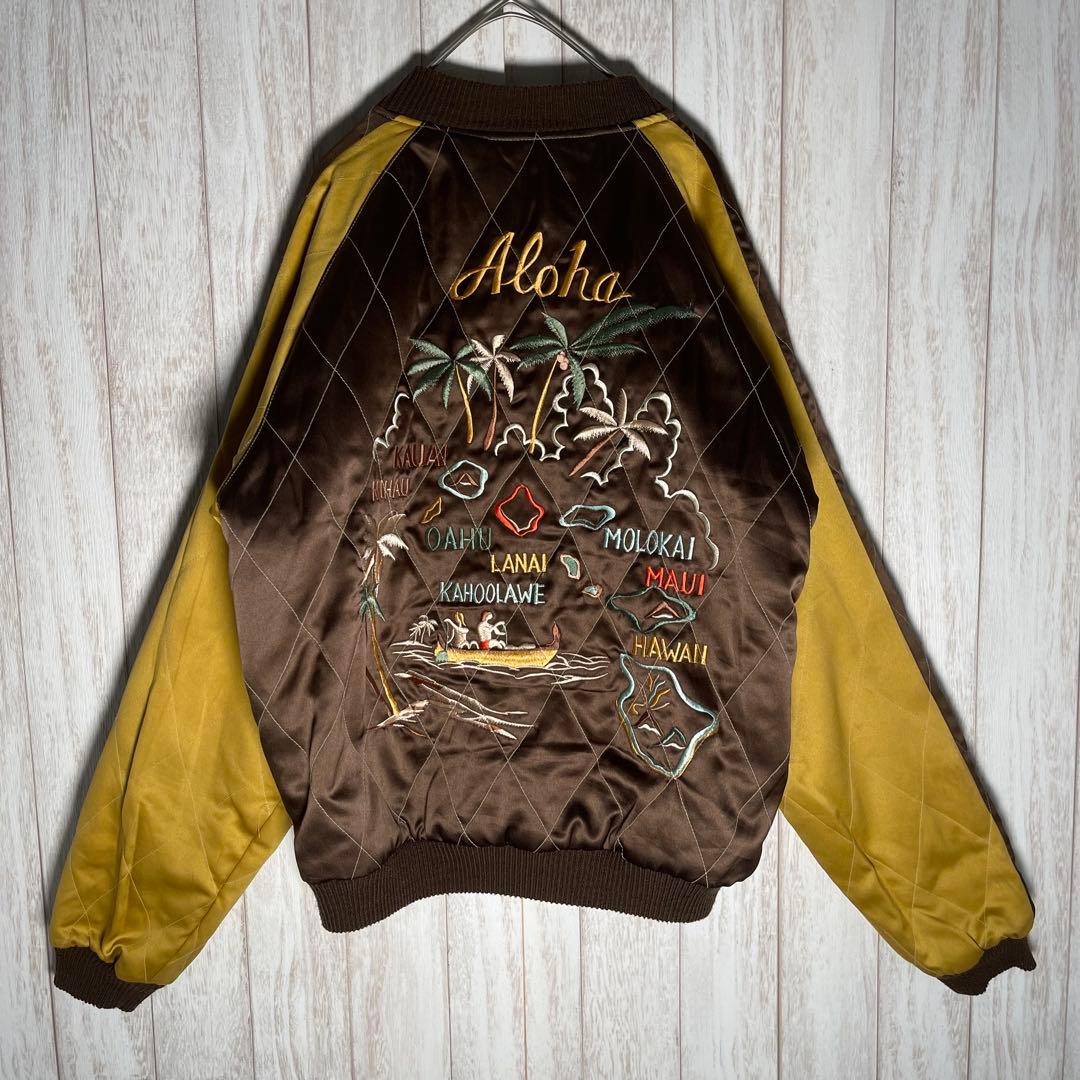 希少モデル】テーラー東洋 別珍 ハワイ 龍 フラガール リバーシブル