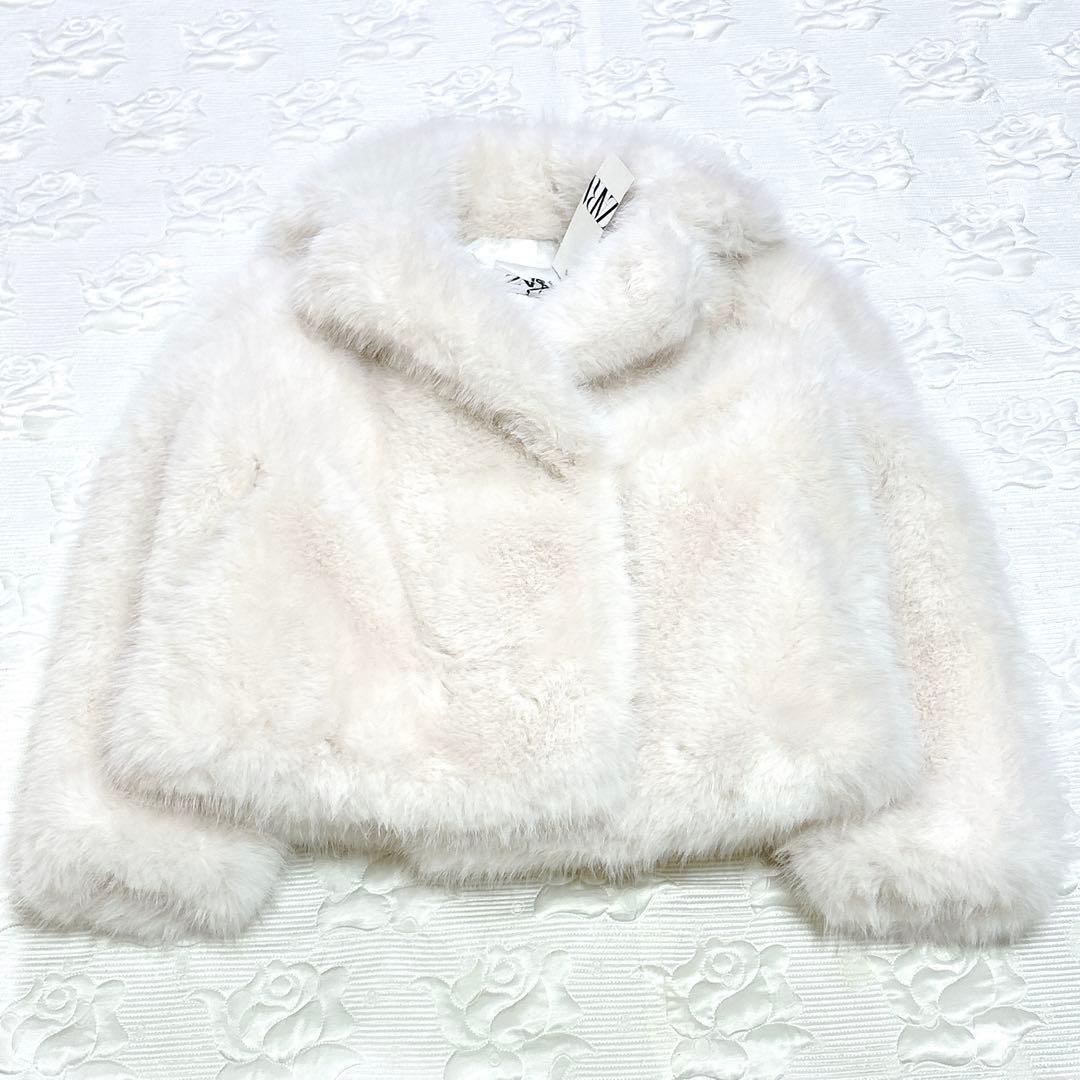 新品タグ付❤︎ZARA ZW COLLECTION フェイクファー コート 白 S - メルカリ