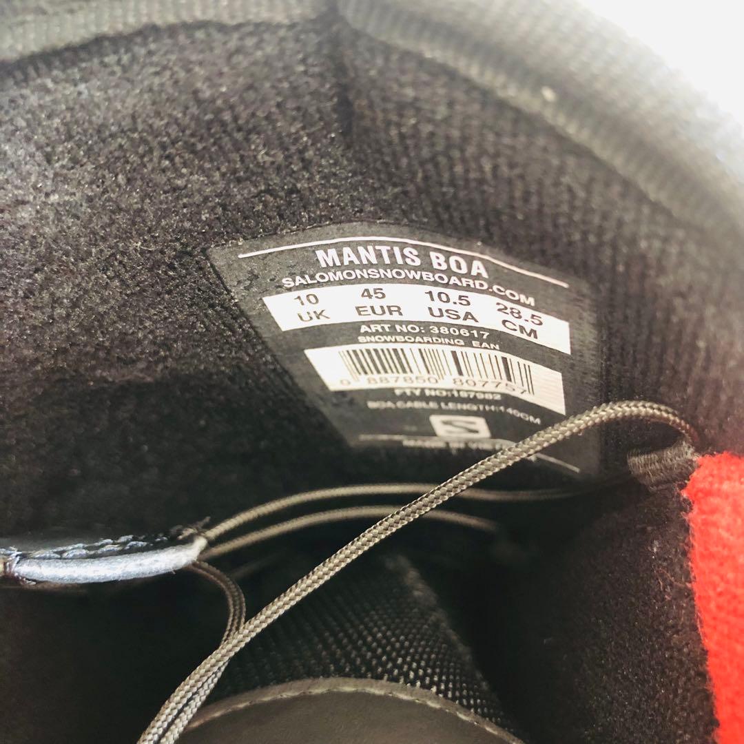 【美品】SALOMON スノボブーツMANTIS BOA 28.5cm