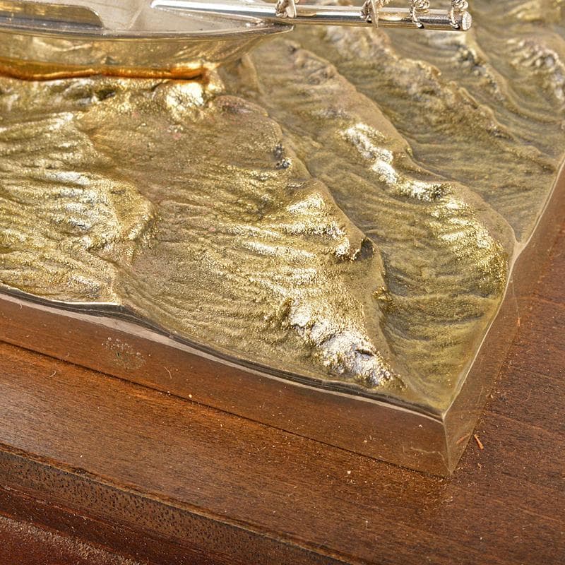 三越謹製 銀製 銀帆船 ヨット 約51g 置物 共箱 M R7467B - メルカリ