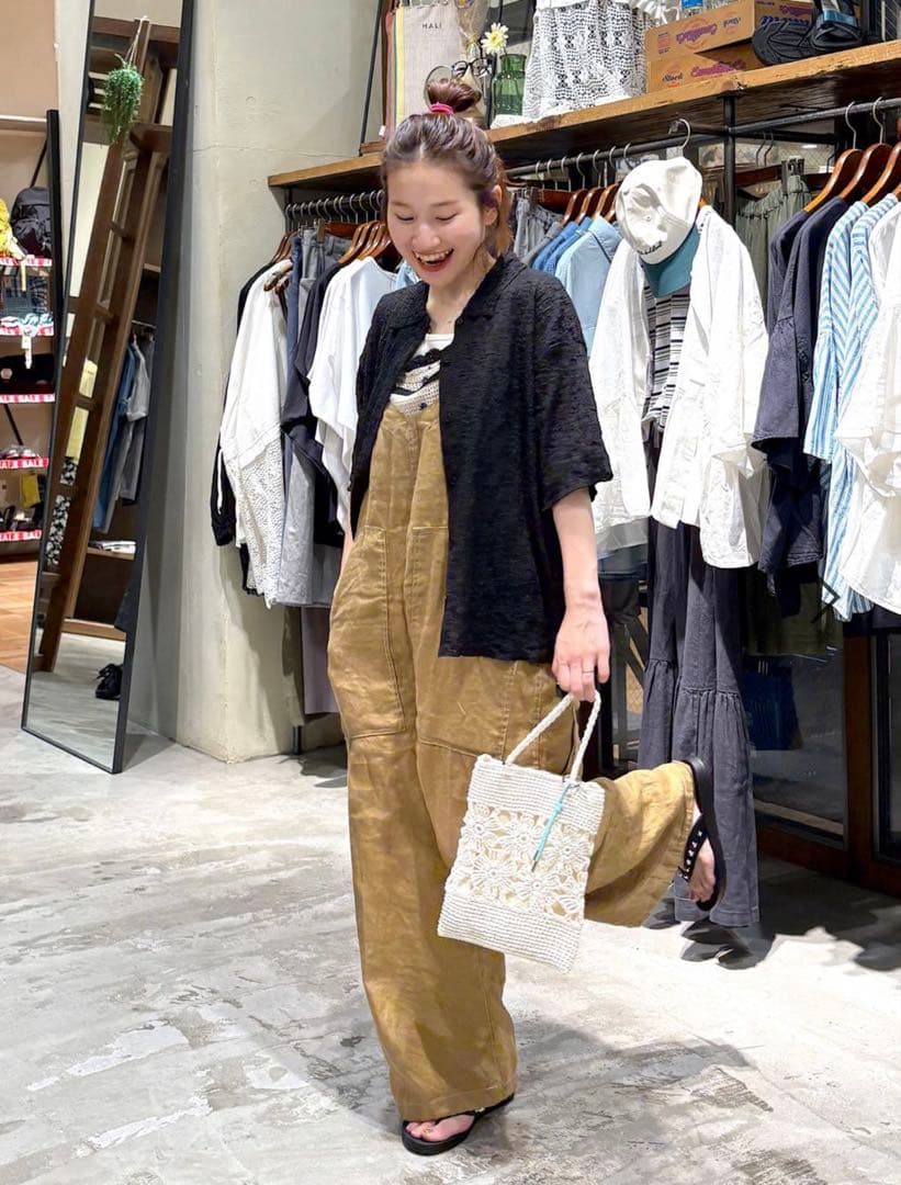 ニコアンド niko.and オーバーオール キャメル 完売品！ niko and…（ニコアンド） Niko and.. オールインワン オーバーオール