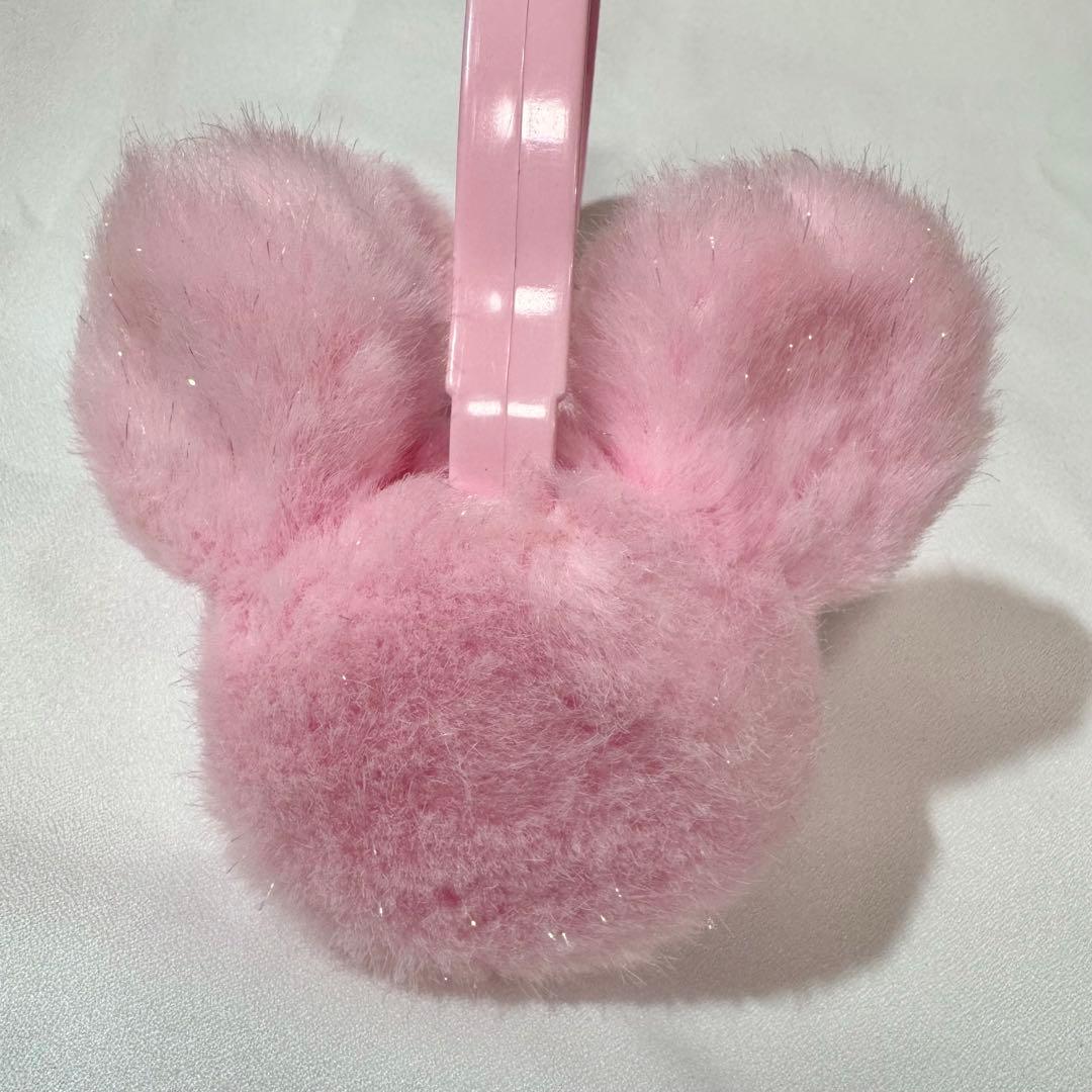 ディズニー ミッキー ミニー イヤーマフ 耳当て ピンク ラメ - メルカリ