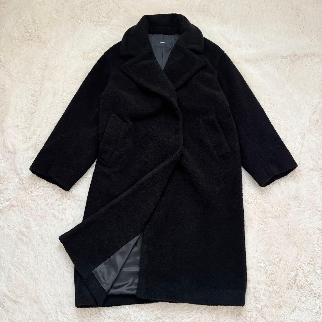 23AW✨定価4.8万✨フレームワーク　WOOLブレンドボアコート　ロングコート FRAMeWORK（フレームワーク）の「WOOLブレンドボアコート（ブルゾン