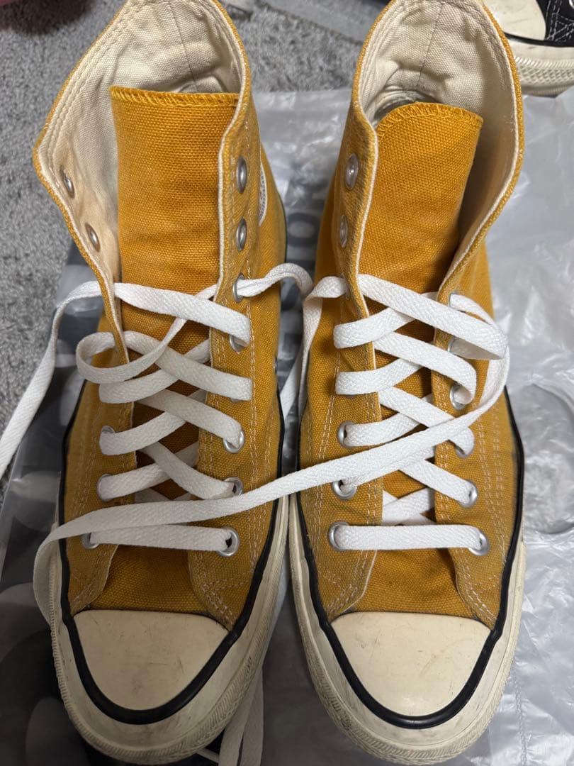 コンバース ct70 チャックテイラー 黄色 マスタード 復刻 26.5 - メルカリ