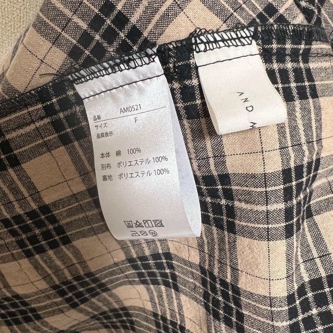 andmary アンドマリー ベルチェックドレス ワンピース - メルカリ