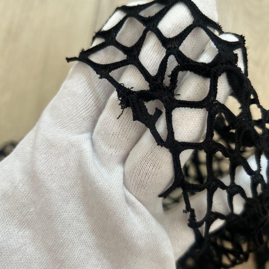 DRIES VAN NOTEN メッシュ ブラック トップス 重ね着