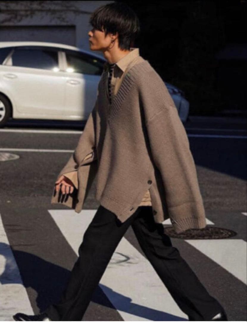 YOKE 19aw 5G MILANO RIB V-NECK KNIT - メルカリ