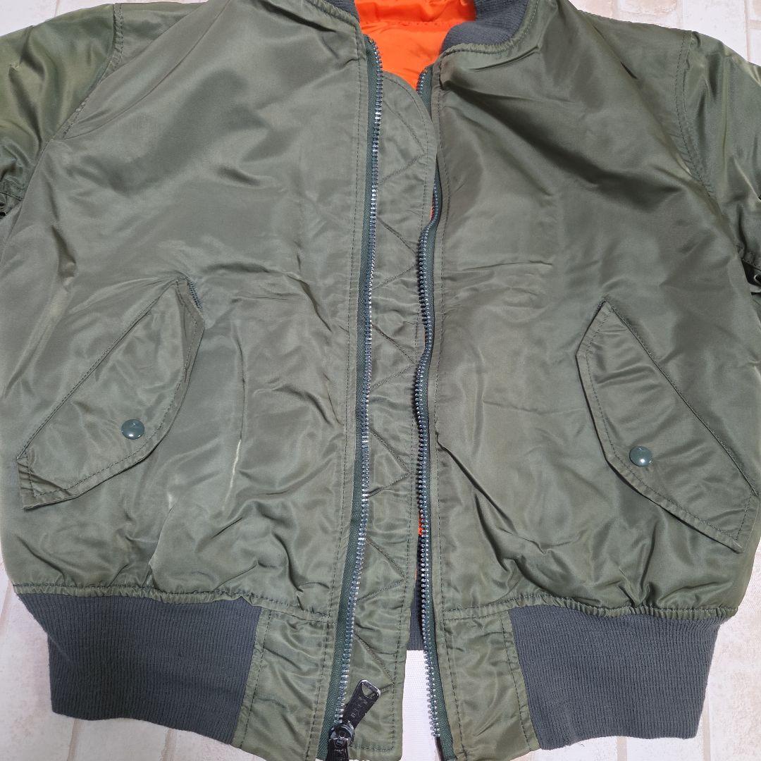 USA製 80s アルファインダストリーズ MA-1 カーキ M - メルカリ
