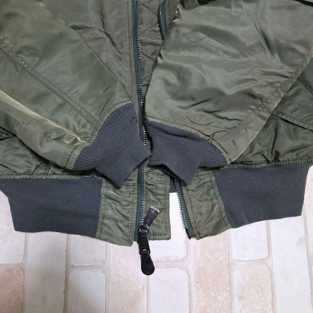 USA製 80s アルファインダストリーズ MA-1 カーキ M - メルカリ