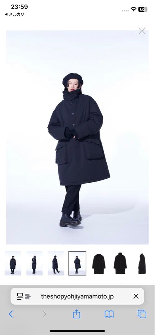 yohji yamamoto ダウンコート STAFF STYLING｜THE SHOP YOHJI YAMAMOTO