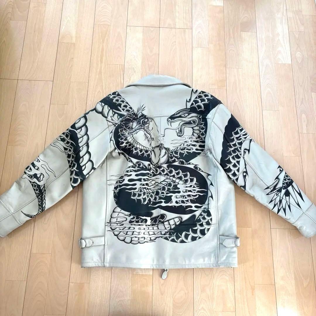 AVIREX（アヴィレックス）ドラゴンスネーク レザージャケットM 希少 最