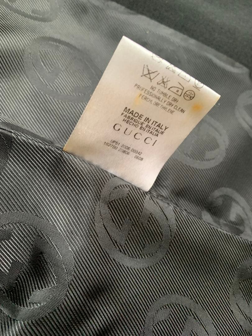 ☆きこ様専用☆】美品 グッチ GUCCI シルク混 チェスターコート - メルカリ