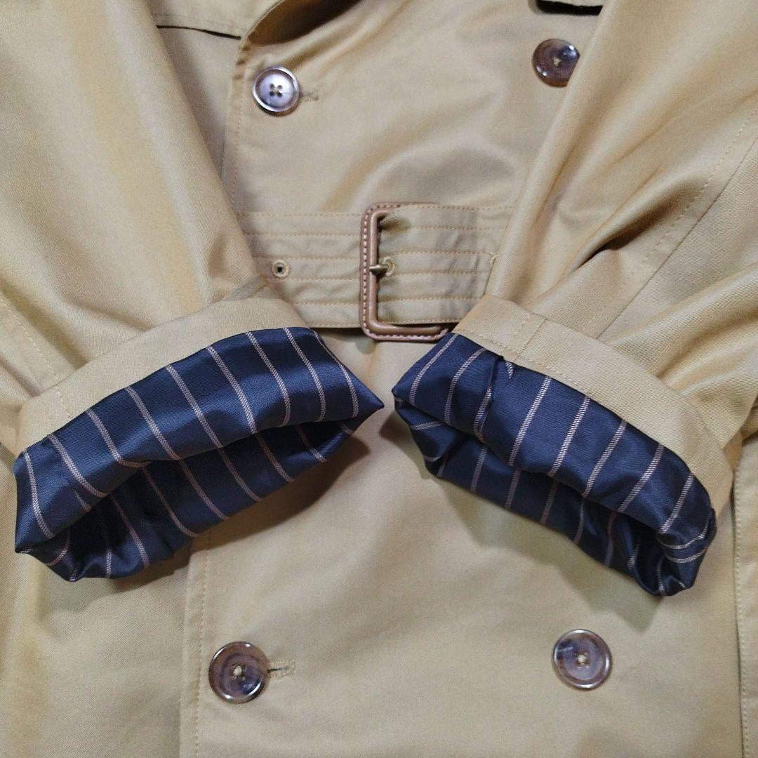 メンズビギ ユニオンステーション コットンギャバトレンチコート 光沢