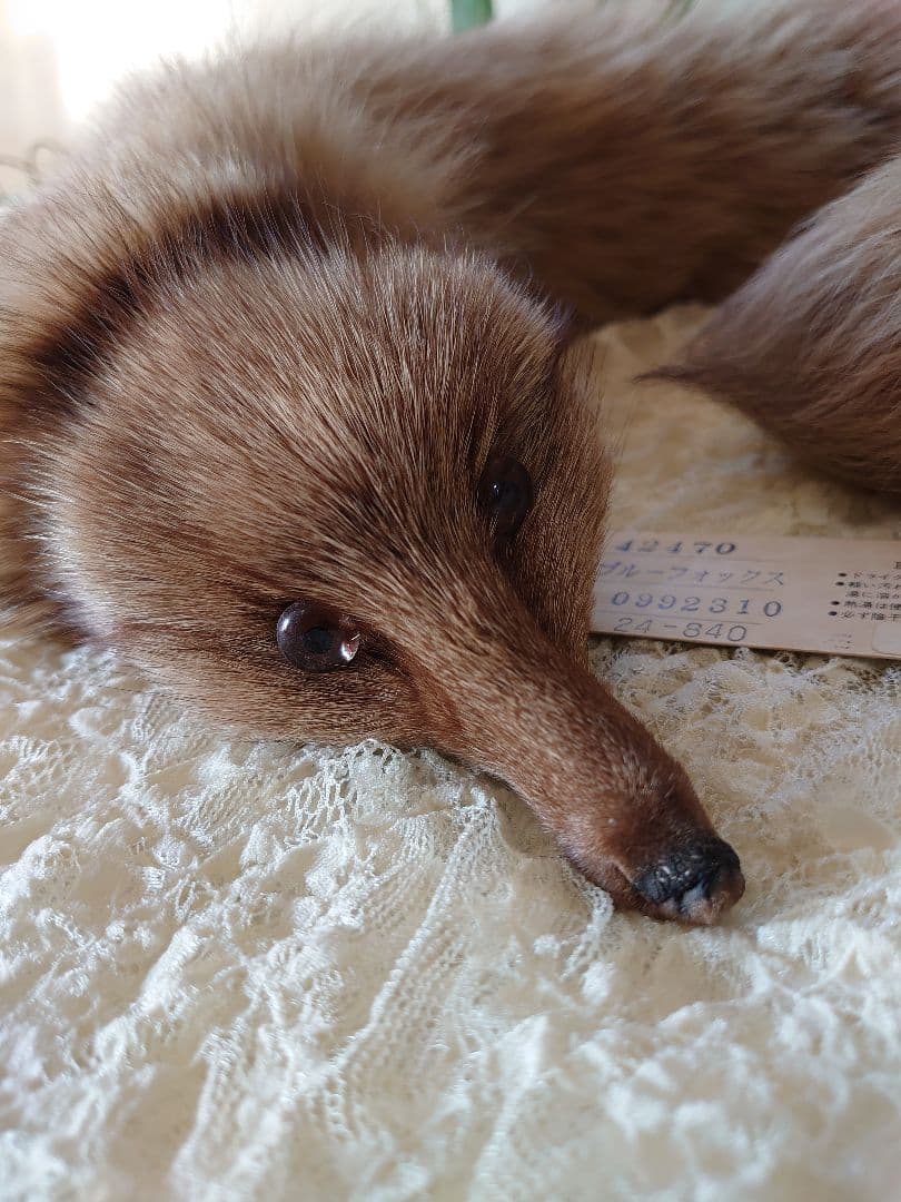 新品未使用 ブルーフォックス 狐の襟巻き 昭和レトロ 成人式 ストール