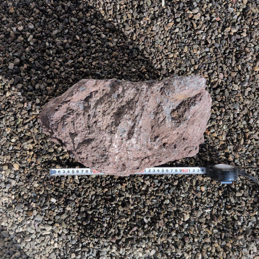 赤 富士 溶岩石 17.8キロ 庭石 石 鑑賞石 石材 庭 坪庭 ガーデニング
