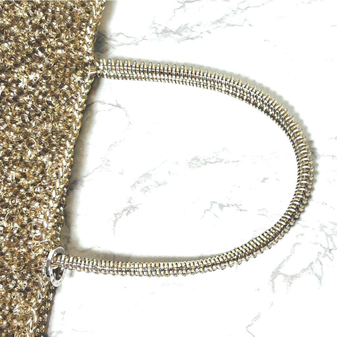 ✨極美品✨ANTEPRIMA ワイヤーバッグ シルバーゴールド 付属品有り