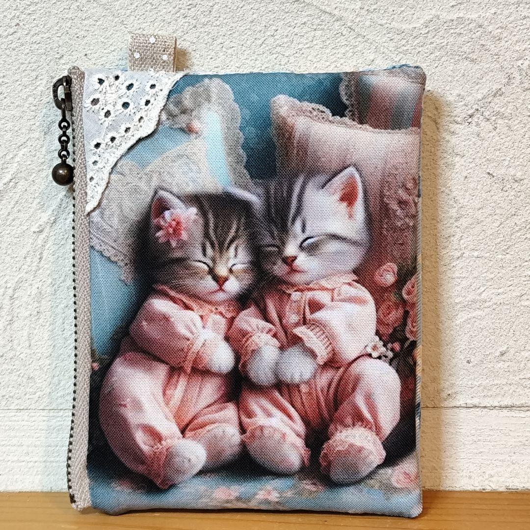 姫パジャマ猫ちゃんパネルのポケットティッシュポーチ - メルカリ