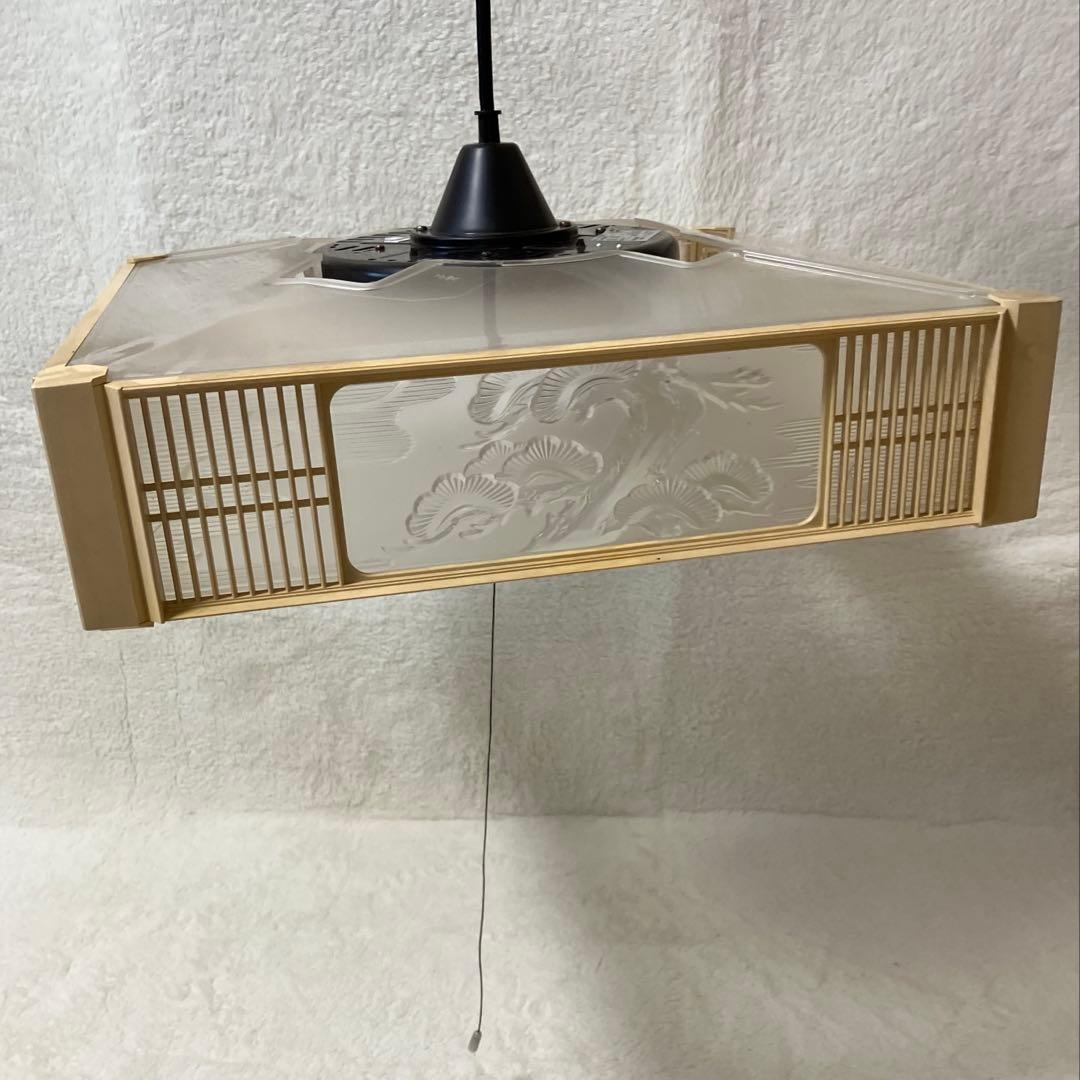 ナショナル 松下電工 蛍光灯器具 和風照明 ペンダントライト(中) 昭和