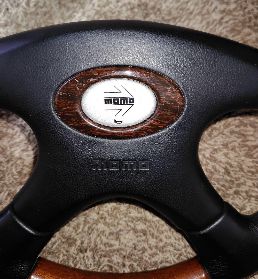 中古・お買得品】MOMOステアリング ウッド＆レザー リーガル ボス