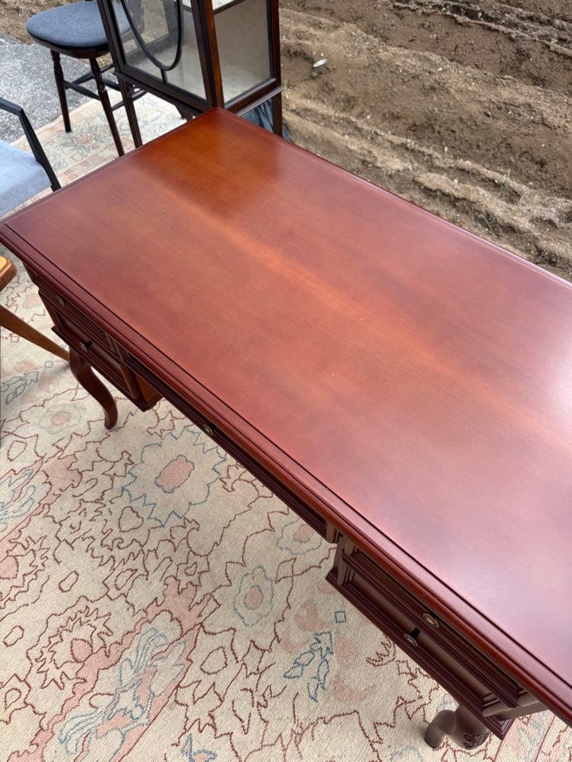 IDC大塚家具 KENT 両袖デスク 東海家具 西洋クラシック 書斎机 - メルカリ