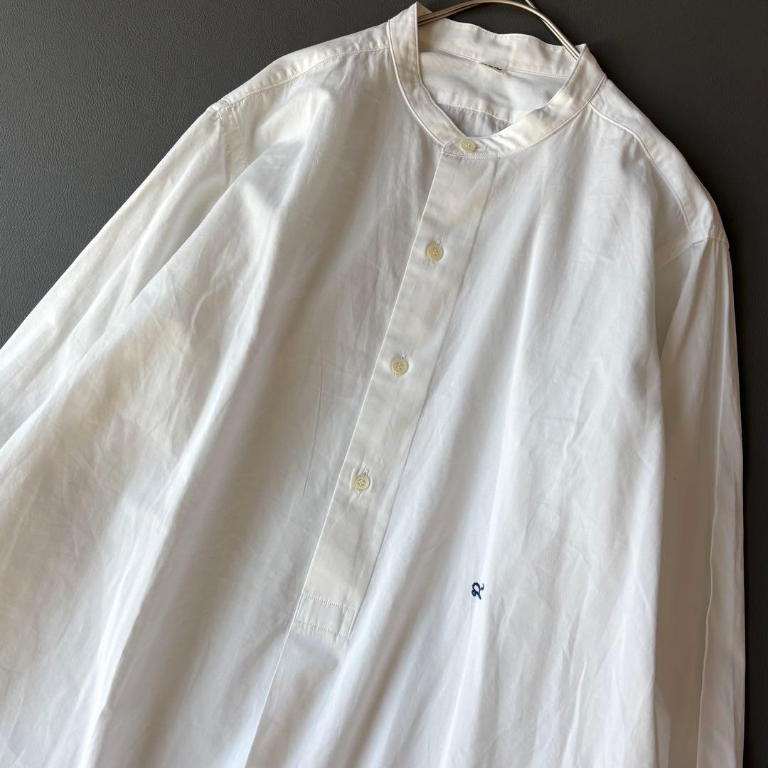 45R 180番三子の908グーグーシャツ バンドカラー ホワイト - メルカリ