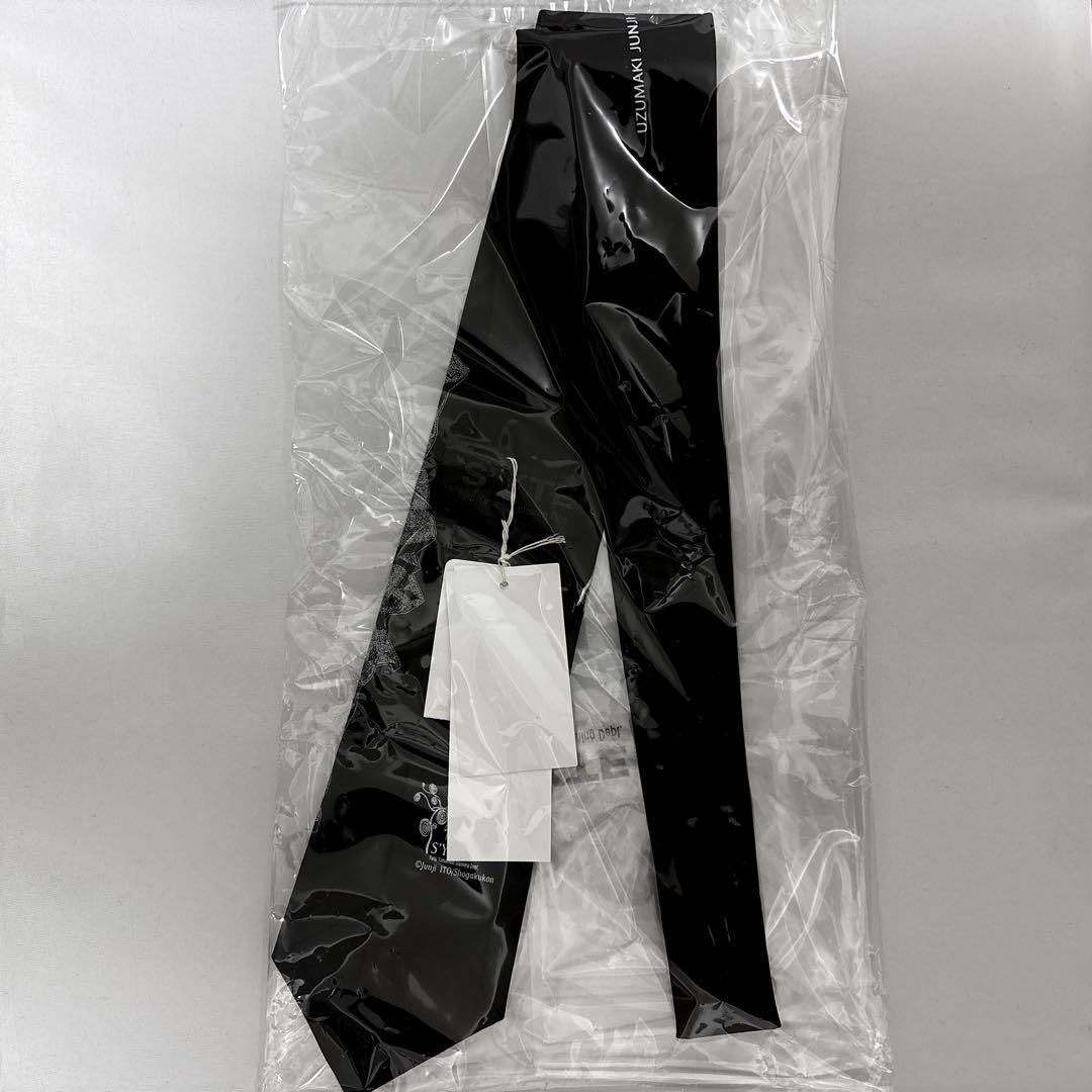 S´YTE×伊藤潤二 25aw 黒谷あざみ シルク ネクタイ / うずまき