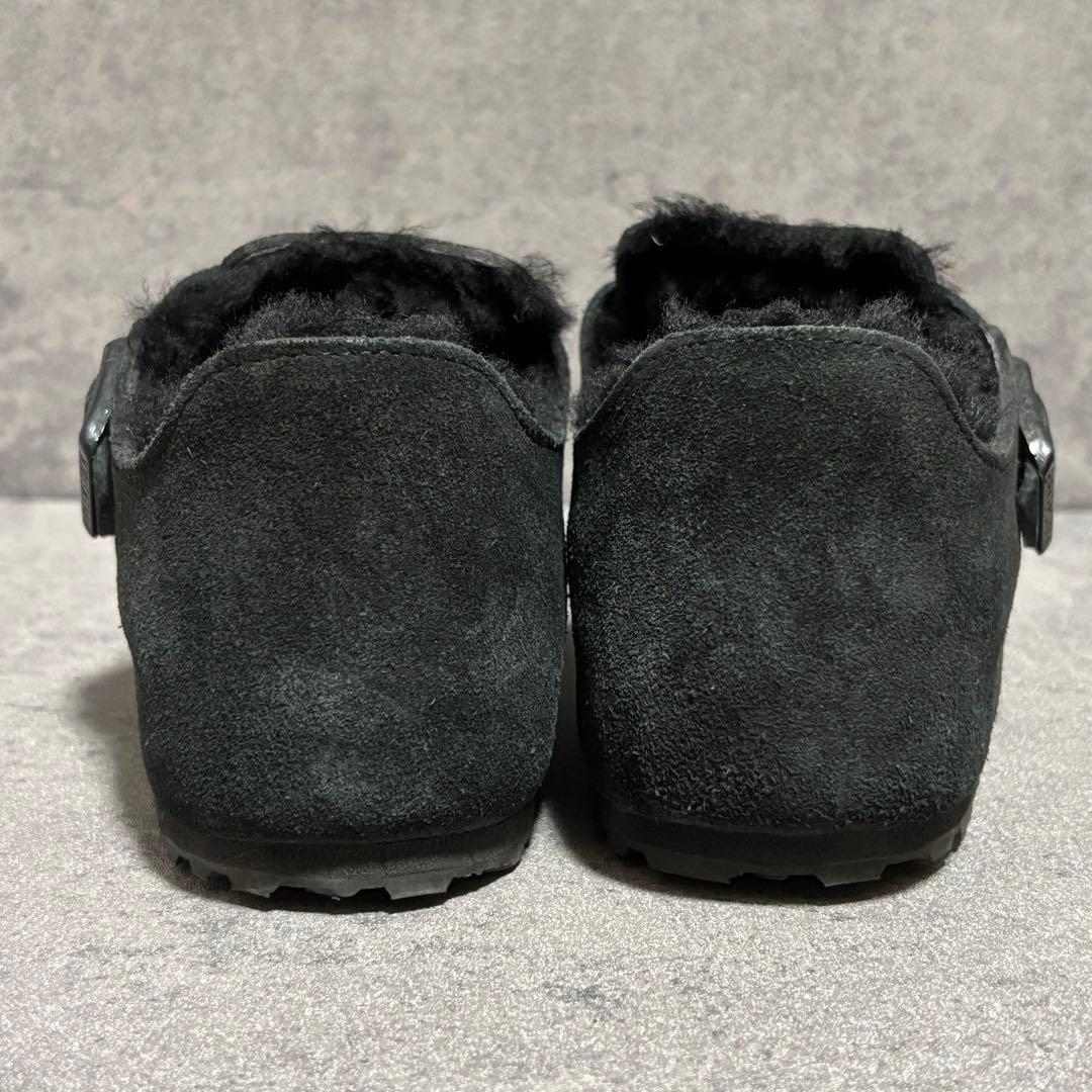 未使用級 ビルケンシュトック ロンドン ファー ブラック スエード 2016