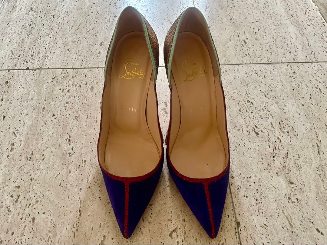 クリスチャンルブタン レオパード マルチカラー パンプス - メルカリ