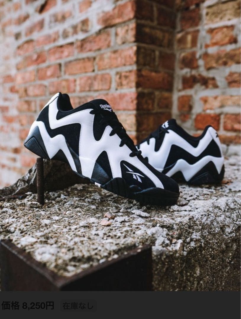 Reebok KAMIKAZE カミカゼ BLACK×WHITE 箱無し - メルカリ