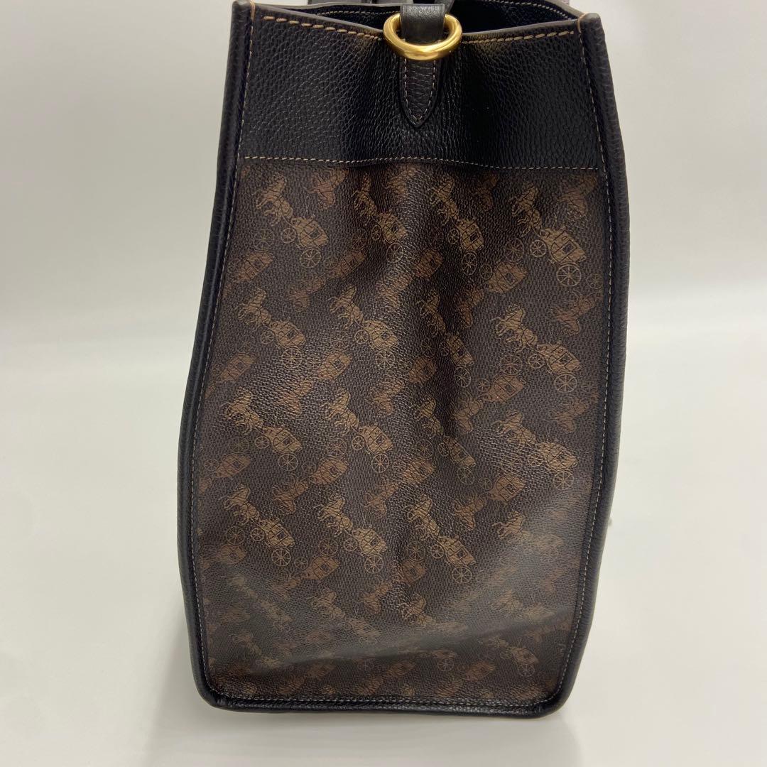 極美品✨ コーチ フィールド トート 40 ホースアンドキャリッジ 馬車柄