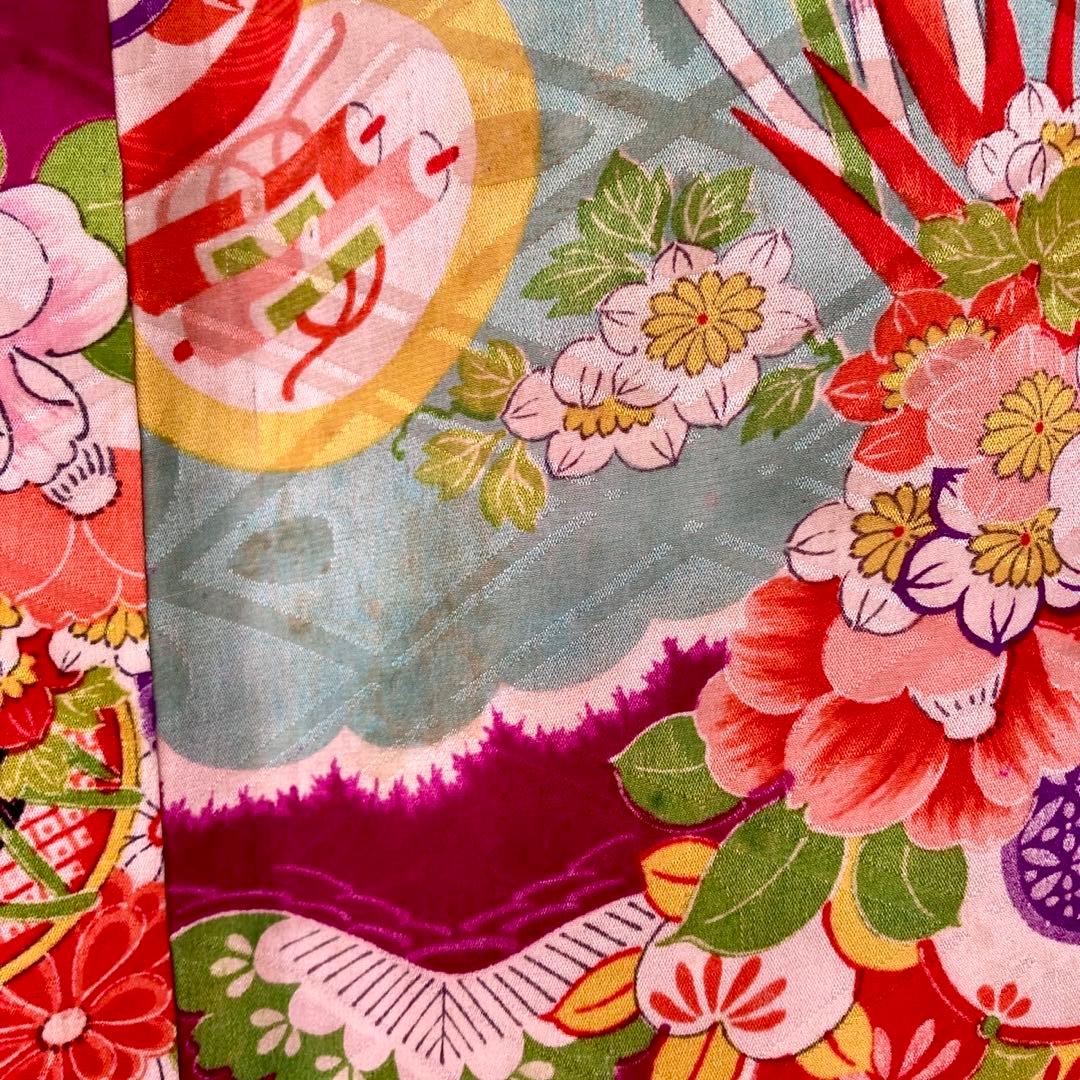 アンティーク 女の子 子供着物 アンティーク着物 ジュニア 袴にも NO2